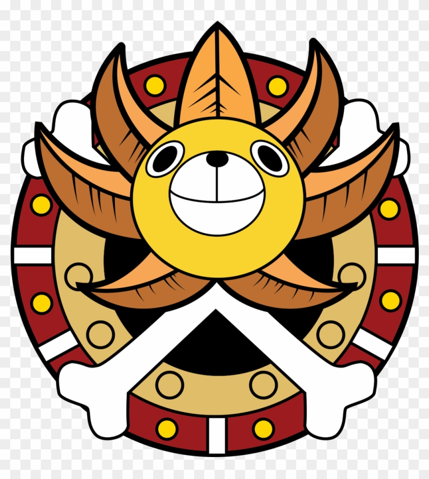 Vector By Arjaymc Thousand Sunny - One Piece Thousand Sunny Logo Clipart
