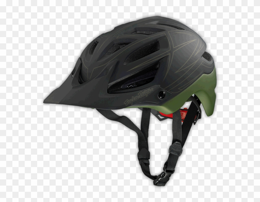 14tld A1 Helmet Pinstripe Grn01 - Bicycle Helmet Clipart