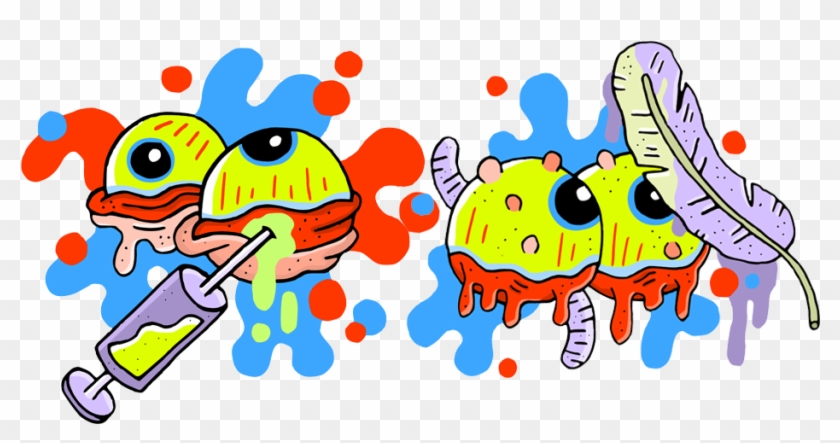 Cartoon Depicting Eye-watering Remedies - Illustration Clipart