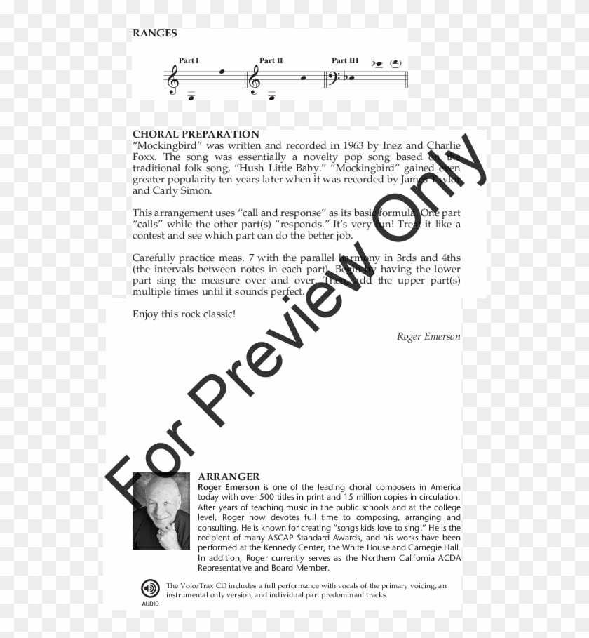 Mockingbird Thumbnail Mockingbird Thumbnail Mockingbird - Abandoned Funhouse Piano Music Clipart