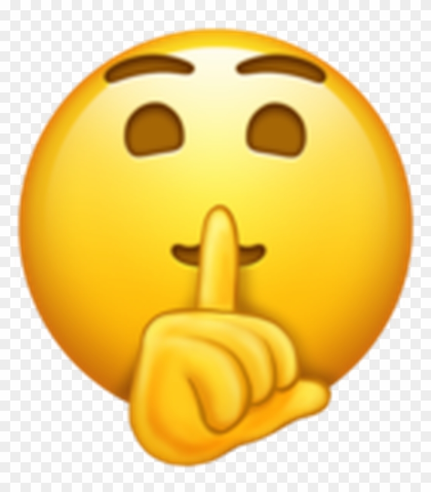 Shhh Sticker - Silence Emoji Png Clipart #915691