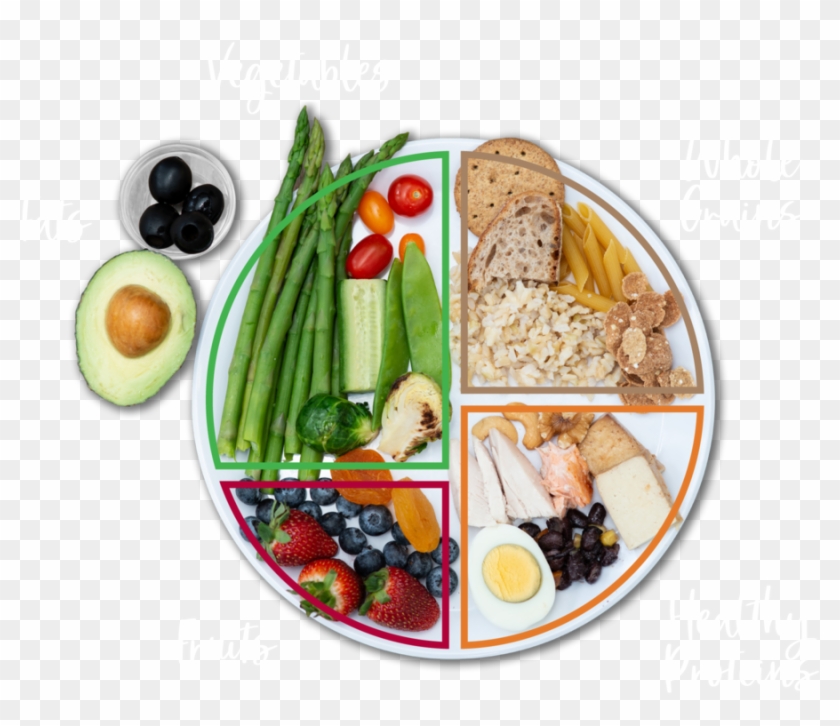 Healthy Eating Plate V3 - Fish Clipart