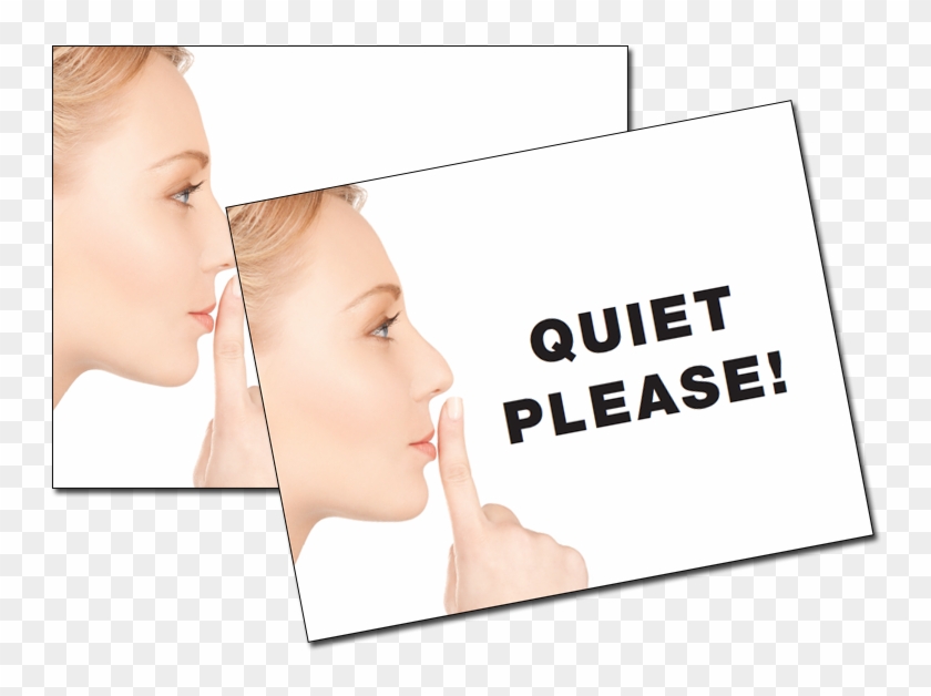 Shhh Quiet Please - Girl Clipart