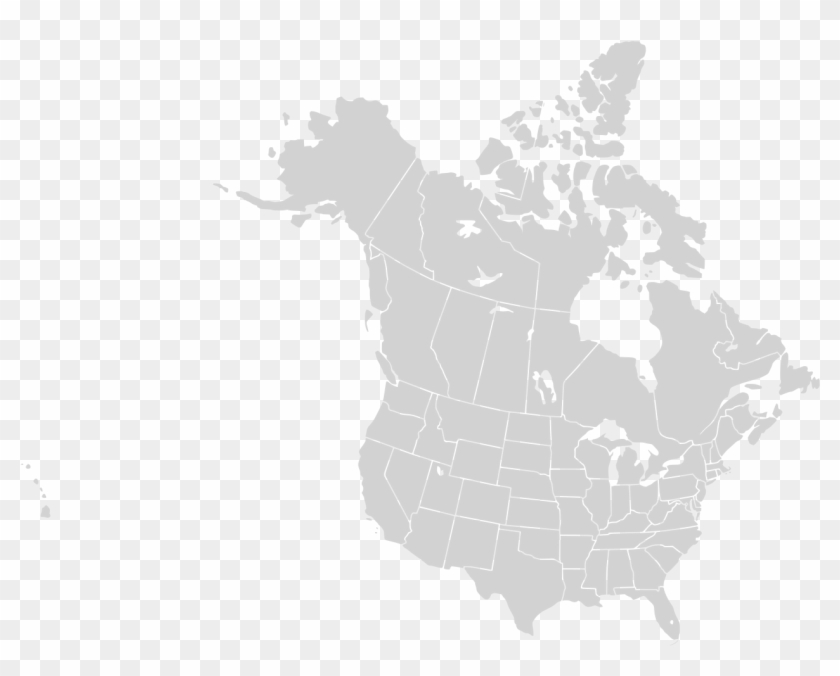Blankmap Usa States Canada Provinces - Usa Canada Map Svg Clipart #916096
