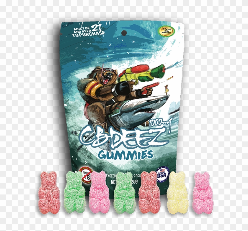 Cbdeez Extreme Strength Gummy - 1000 Mg Edible Gummy Clipart