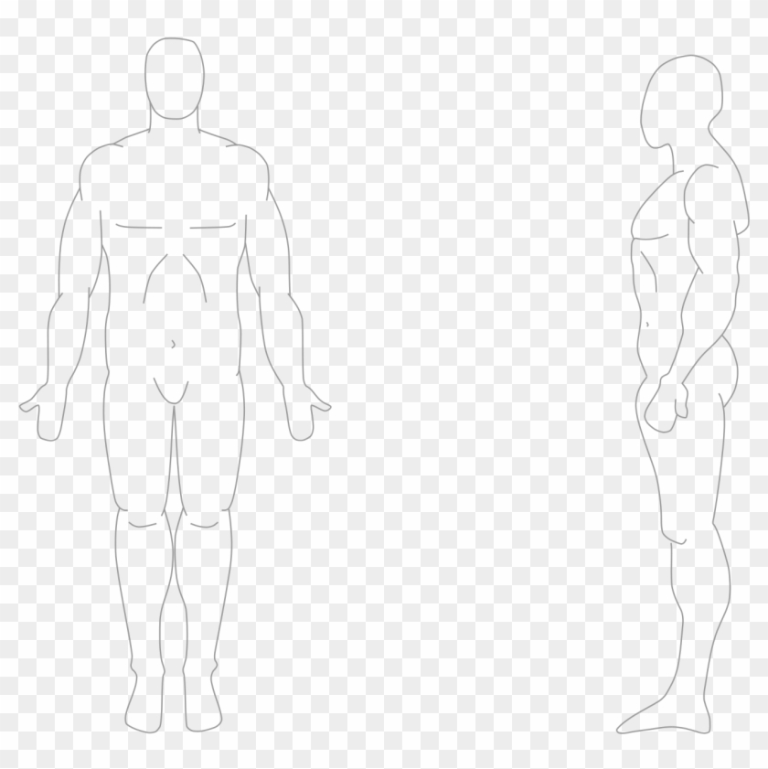 Human Body Outline Png - Figure Drawing Clipart