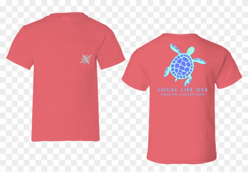 Turtle Outline Short Sleeve Tee - T-shirt Clipart