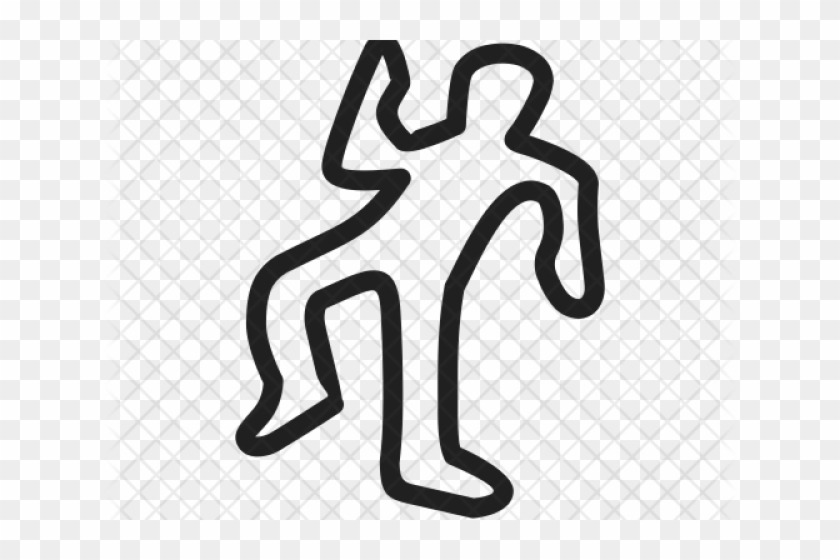 Deadth Clipart Dead Body Outline - Clip Art Dead Body - Png Download