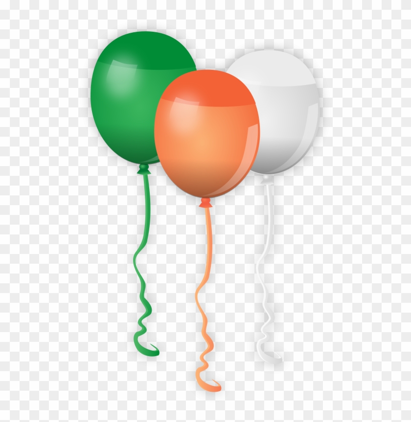 St Patricks Day Girl With Clover - St Patricks Day Balloons Clipart - Png Download