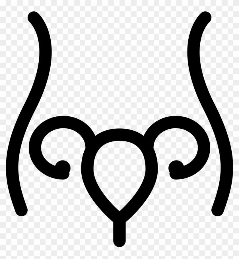 Uterus And Fallopian Tube Inside Woman Body Outline - Mio Tuo Suo Loro Libro Clipart