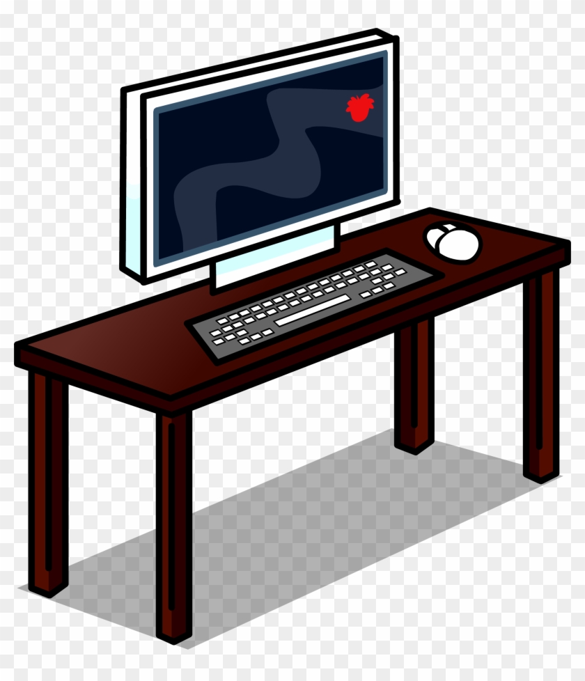 Computer Desk Sprite - Gif De Escritorio Clipart #917174