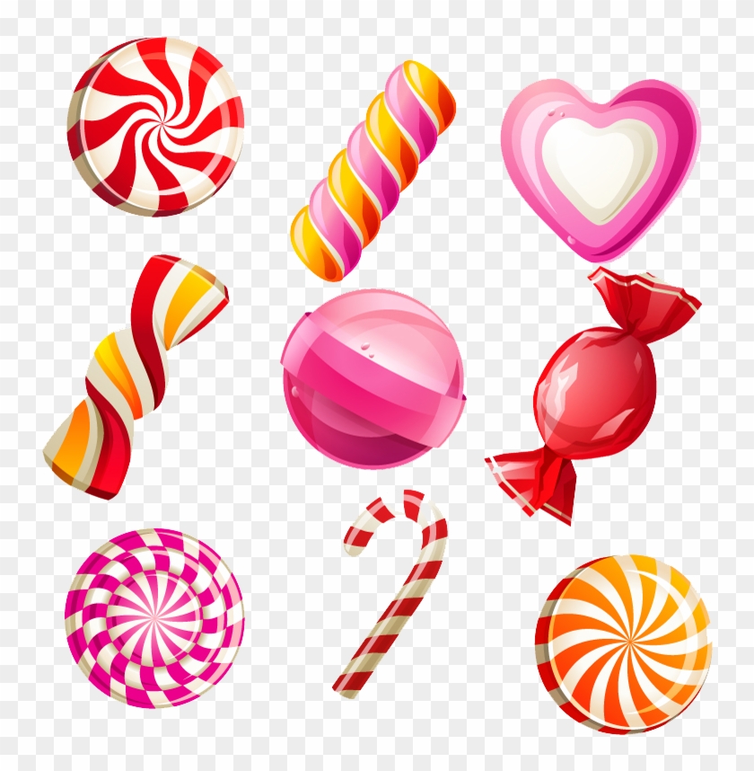 Png Stock Bonbon Bear Candy Sweetness Colored Pattern - Candy Christmas Tree Png Clipart
