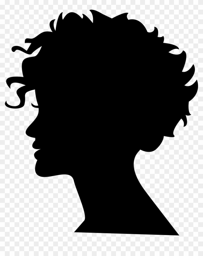Woman Head Silhouette With Short Hair Comments - Victorian Silhouette Clipart