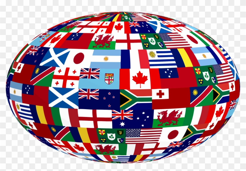 This Free Icons Png Design Of 3d Rugby Nations Ball Clipart #917979