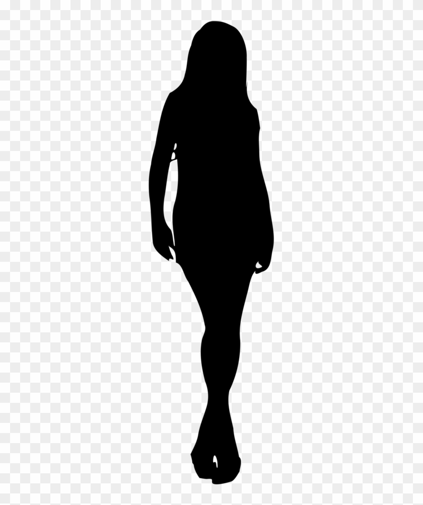 Woman Silhouette Free Stock Photo Illustrated Silhouette - Silhouette Of Woman Transparent Clipart #918092