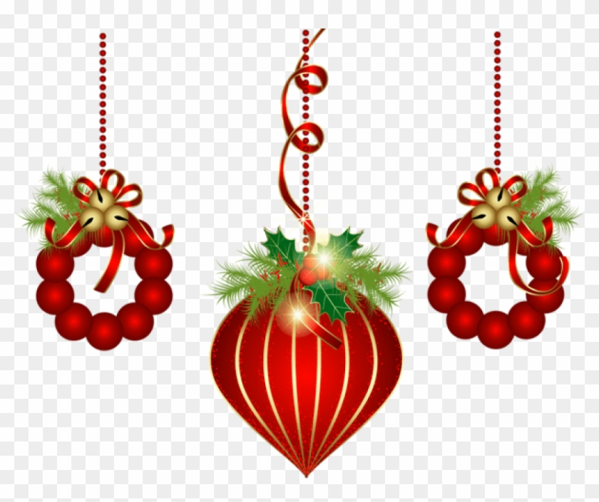 Red Christmas Png Free Transparent Background - Transparent Background Christmas Clipart Png