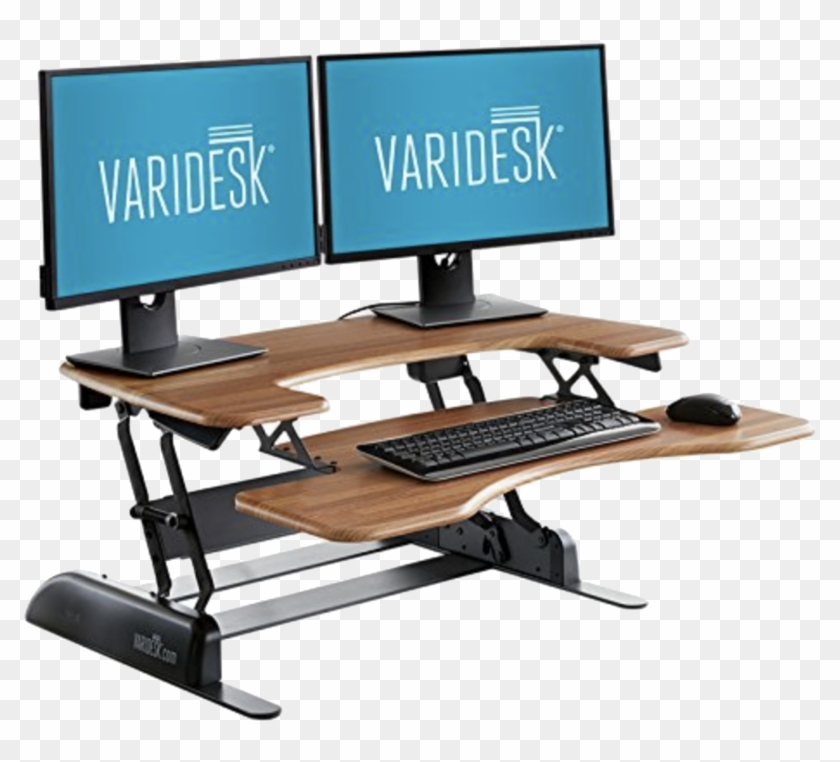 Big Riser, No Assembly - Varidesk Darkwood Clipart