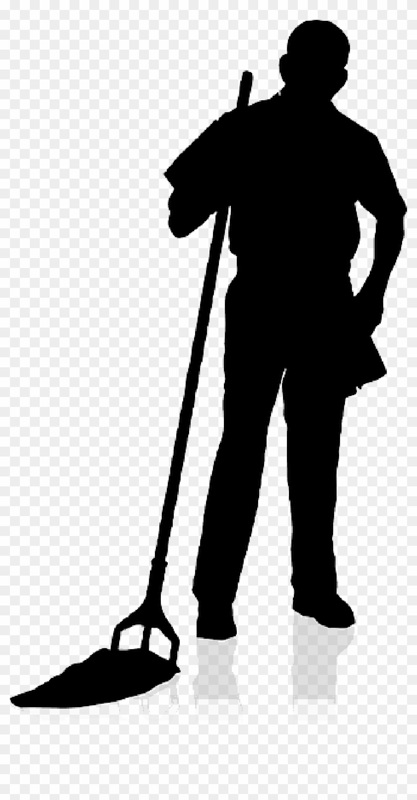 Clipart - Janitor Silhouette Png Transparent Png