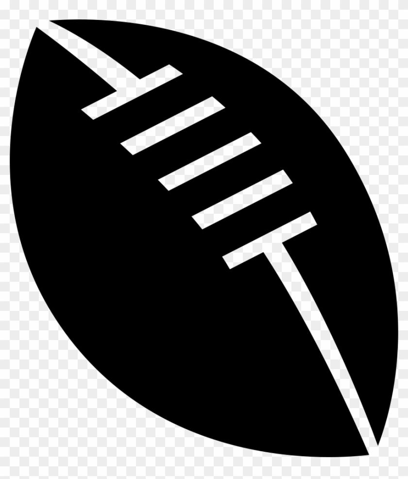 Rugby Ball With White Details Comments - Rugby Ball Icon Png Clipart