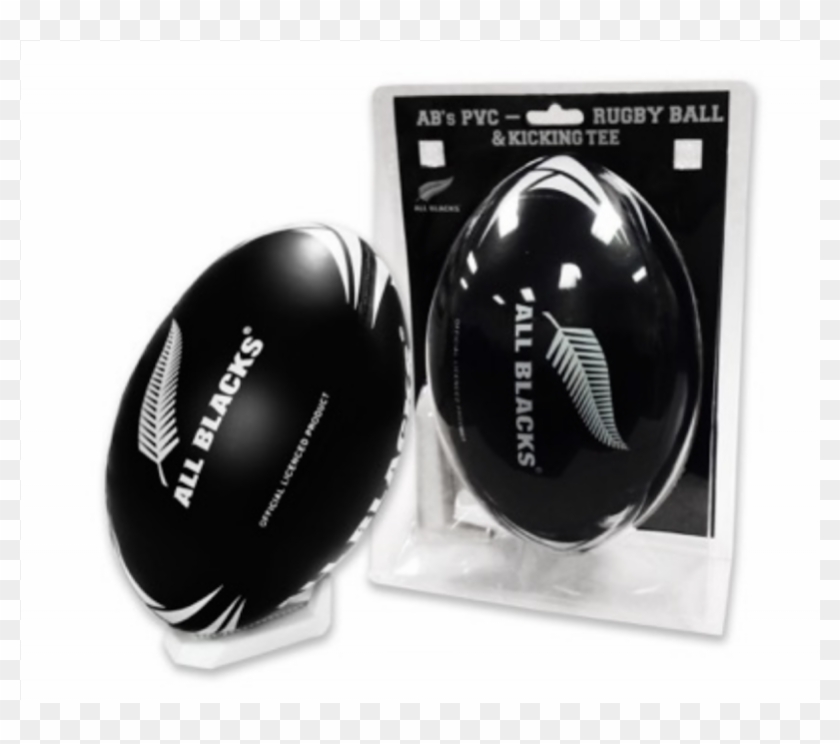 New Zealand All Blacks Pvc Rugby Ball And Kicking Tee - All Blacks Clipart #918592