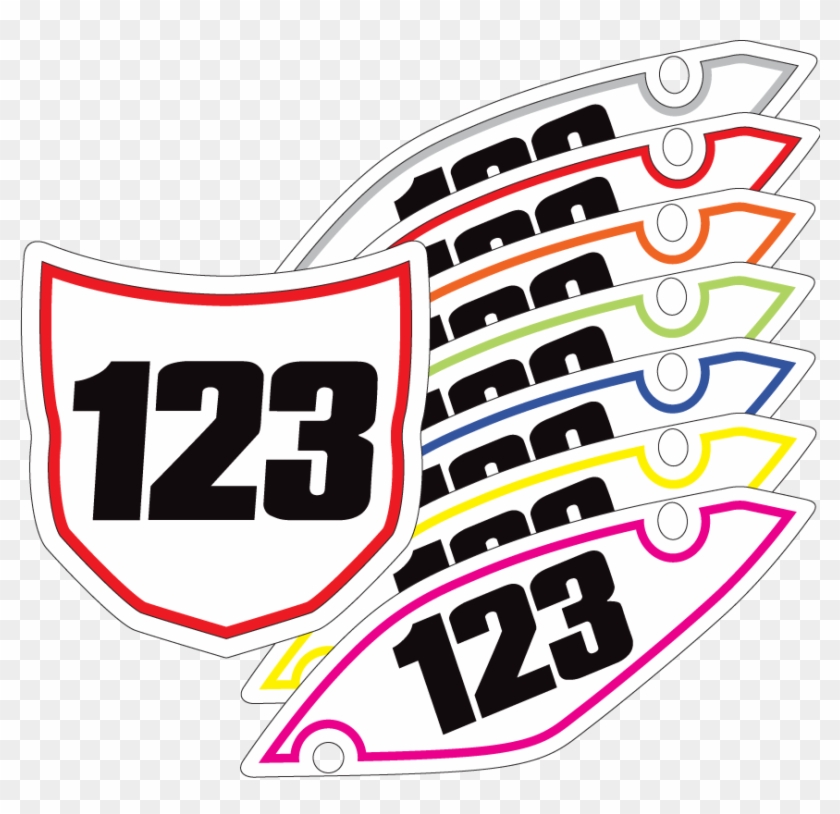 Pinstripe Number Kit Clipart