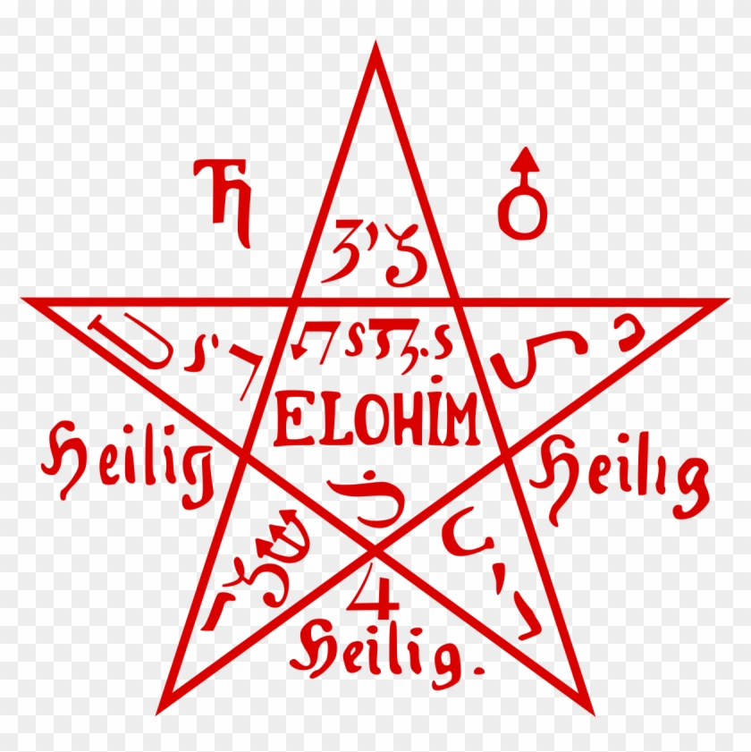 Pentacle From The Sixth Book Of Moses - Book Of Moses Clipart #919247