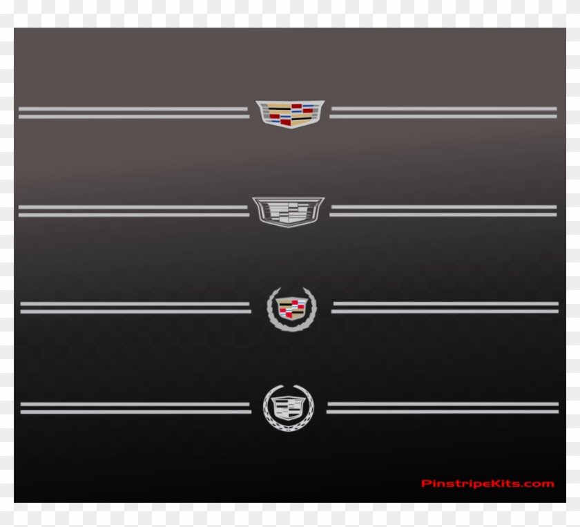 Cadillac Xts Name Vinyl Emblem Logo Decal Pinstripe - Cadillac Cts Black Emblem Clipart #919511