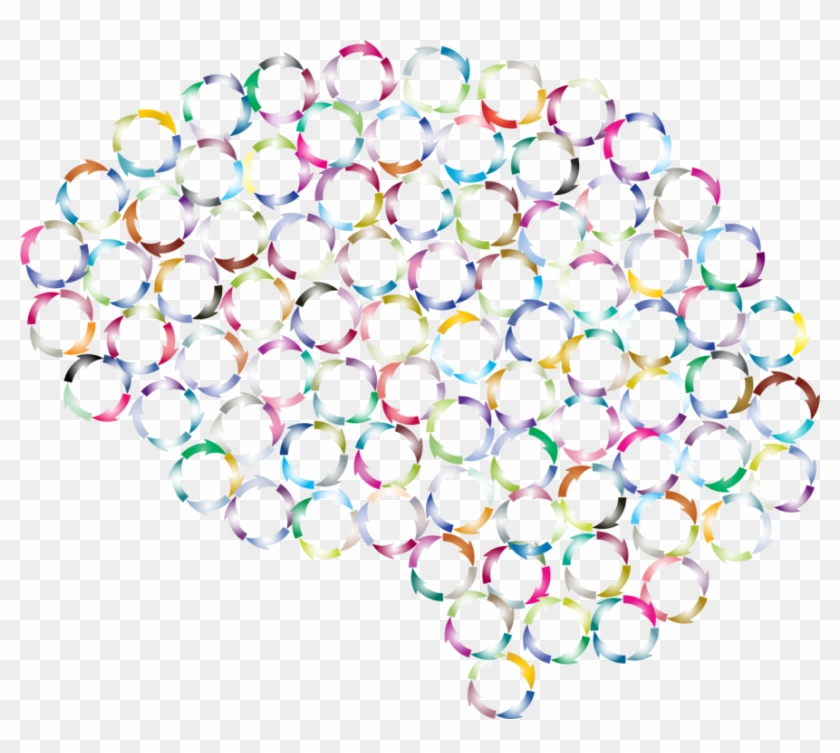 Brain Head Rumination Hexagon Health - Circle Clipart #919739