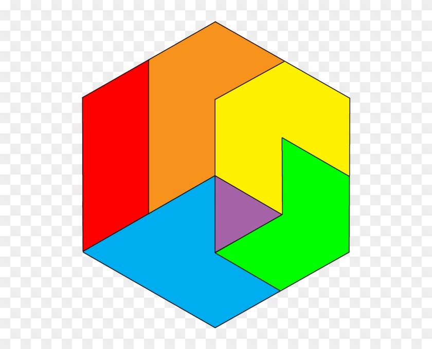 Hexagon Tangram Clipart #919774