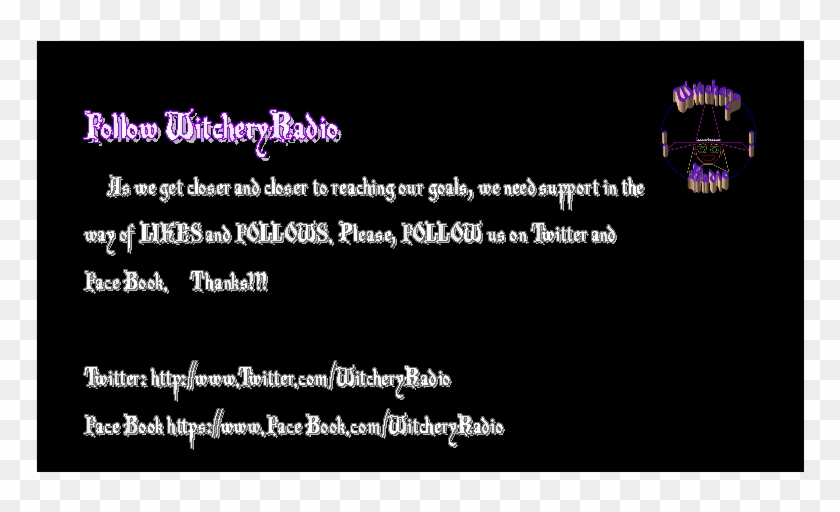 Witchery Radio - Graphic Design Clipart #920103