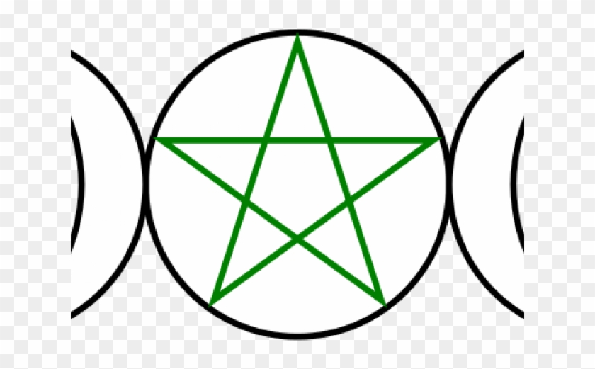 Pentacle Clipart Moon - Pentagram Vector - Png Download #920109