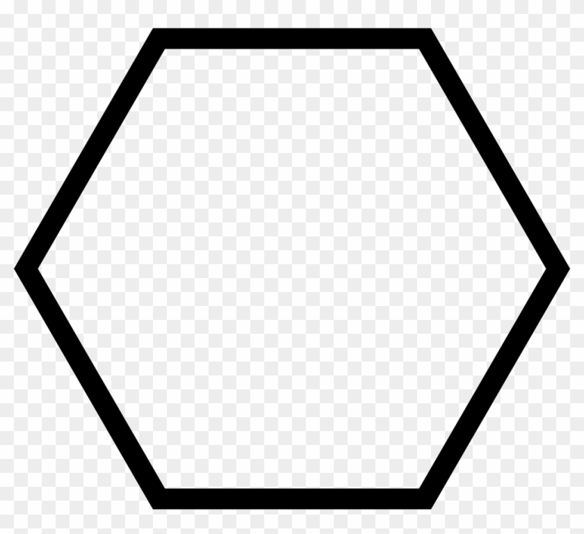 Hexagon Geometrical Shape Outline Svg Png Icon Free - Hexagon Png Clipart