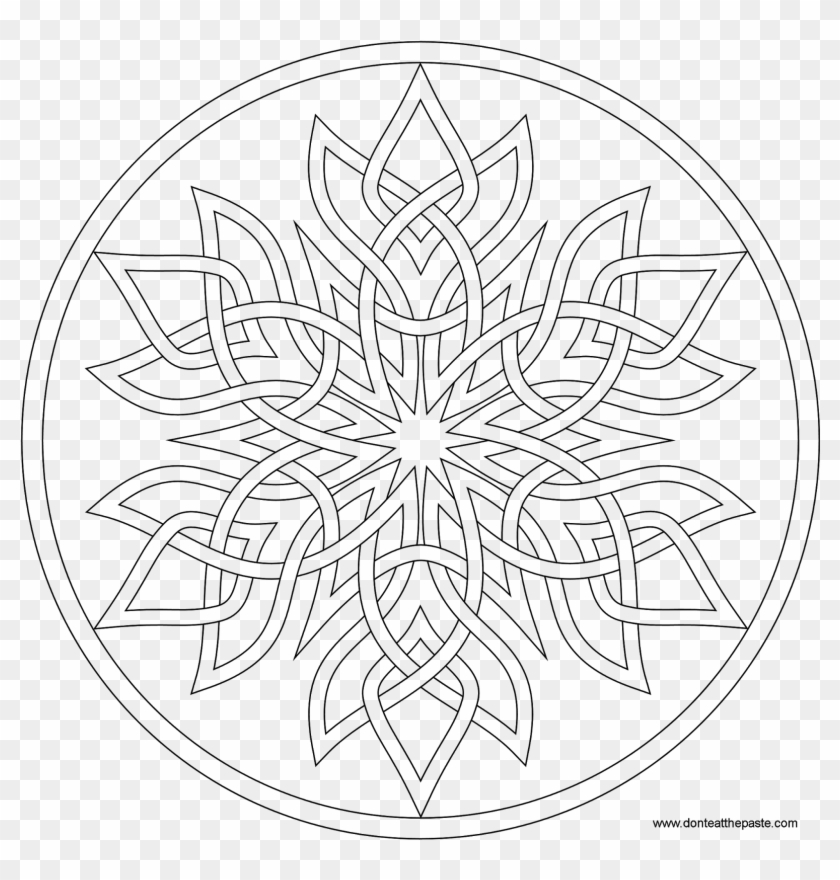 Printable Snowflake Coloring Page Clipart #920165