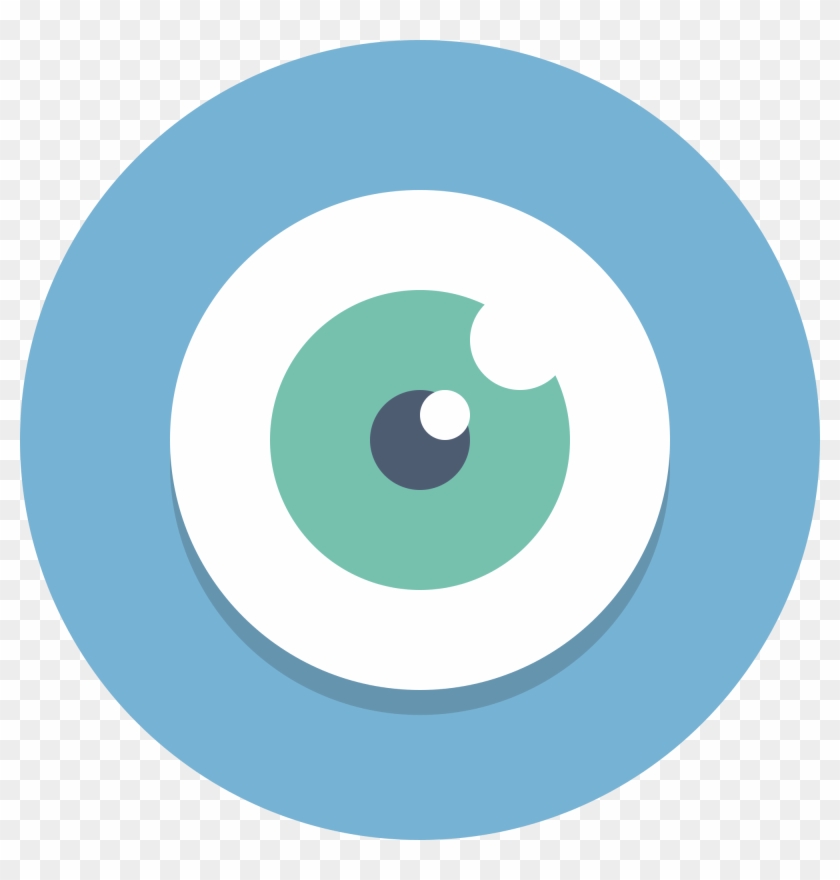 Open - Eye Flat Icon Png Clipart