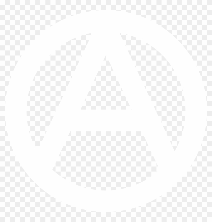 Anarchy Symbol White - Johns Hopkins Logo White Clipart #920850