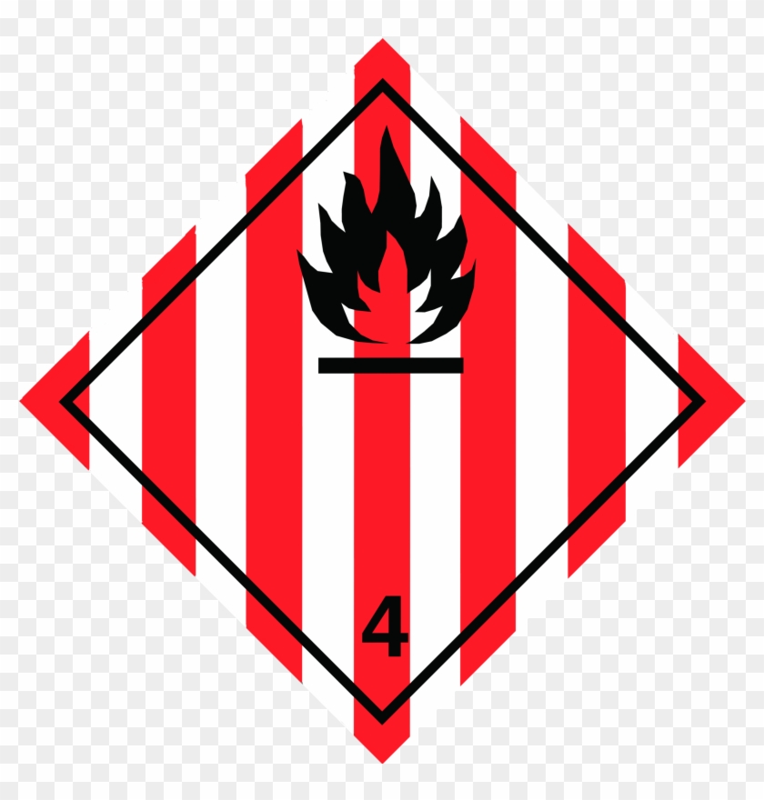 Non Flammable, Non Toxic Gases - Mercancias Peligrosas Clase 4.1 Clipart