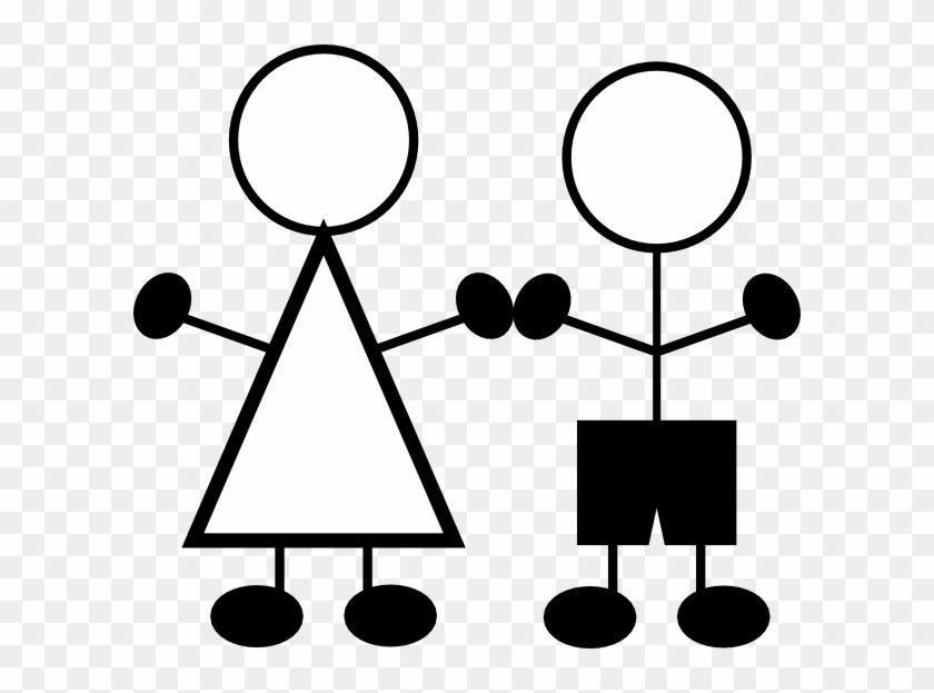 Boy And Girl Stick Figure Clipart