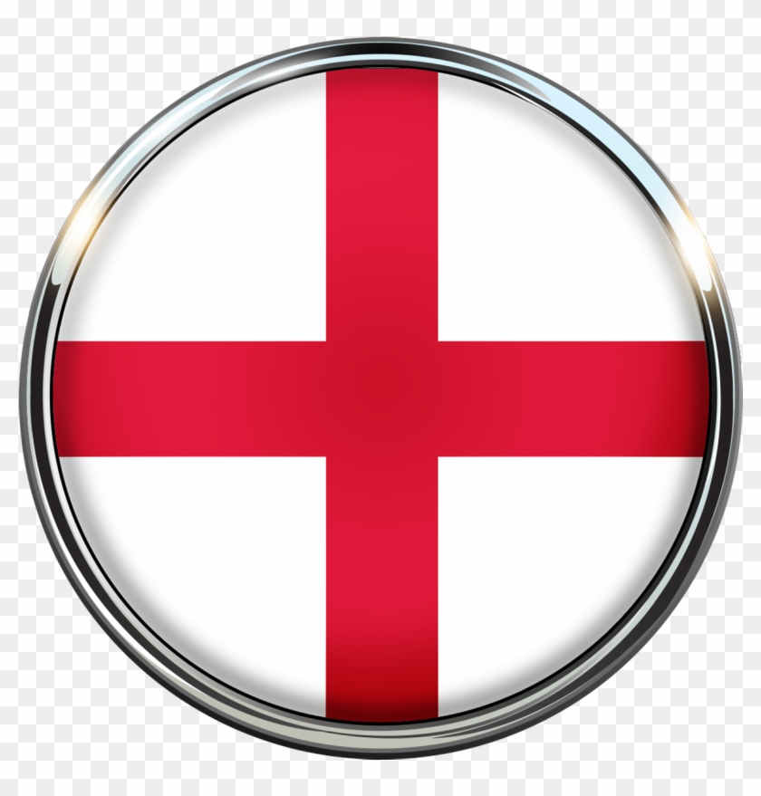 England Flag Circle 1524478 - Belgica E Inglaterra Clipart #921667