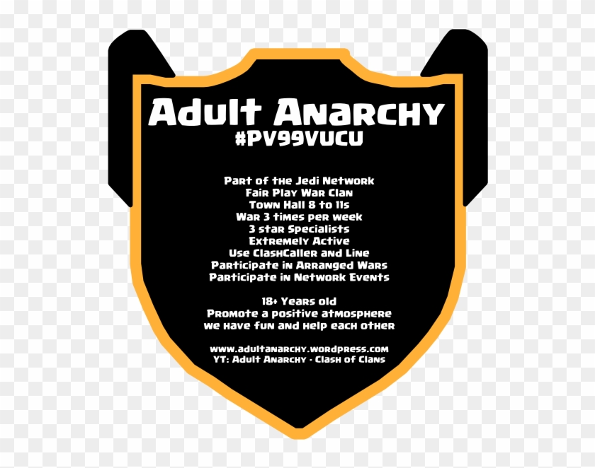 Adult Anarchy Family Of Clans Official Recruiting Thread - Graphic Design Clipart #921696