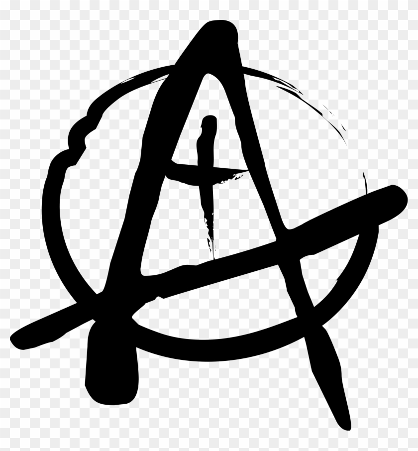 About Jesus Anarchist - Christian Anarchy Symbol Clipart