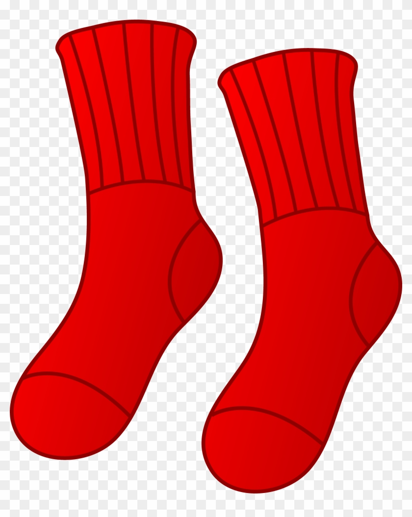 Pair Of Green Socks Printable Magnets Or Scrap Book - Pair Of Red Socks Clipart