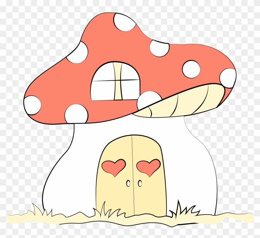 Fairy Tale House Simple Style Stick Drawing Cartoon Clipart