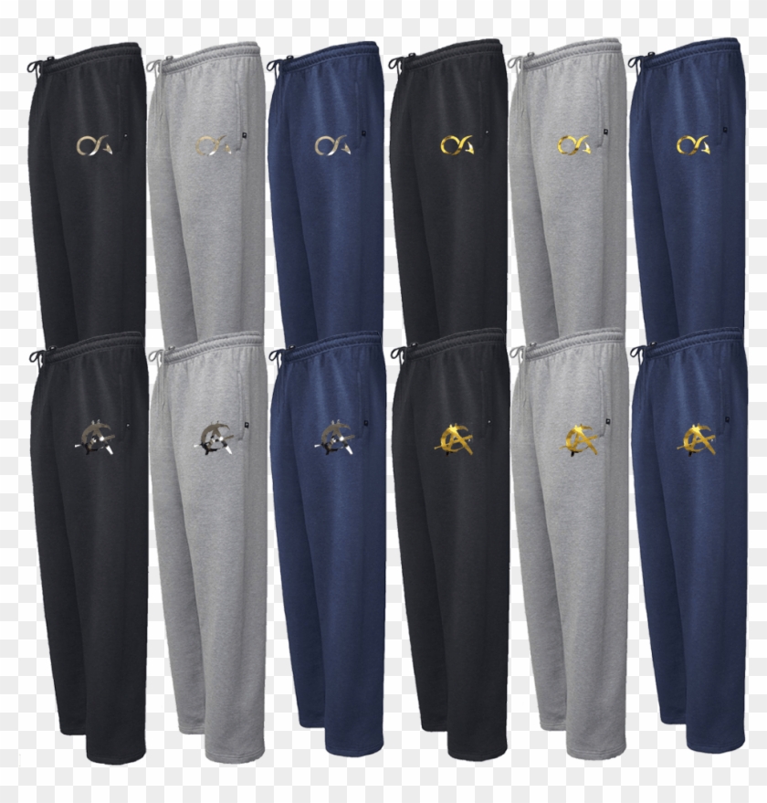 Premium Fleece Sweatpants By Oa Apparel- Metallic Logos - Pocket Clipart #921996