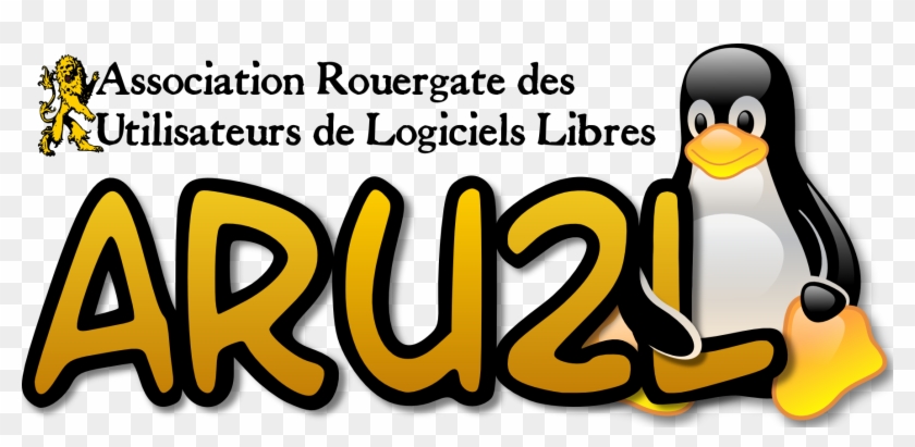 Logo Tux Texte Lion - Linux Clipart #922109