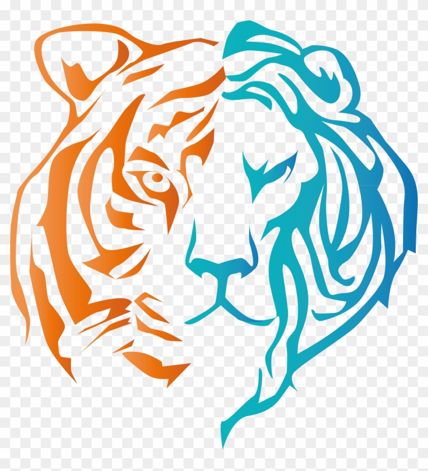 Lion Tiger - Tiger Faces Easy To Draw Clipart