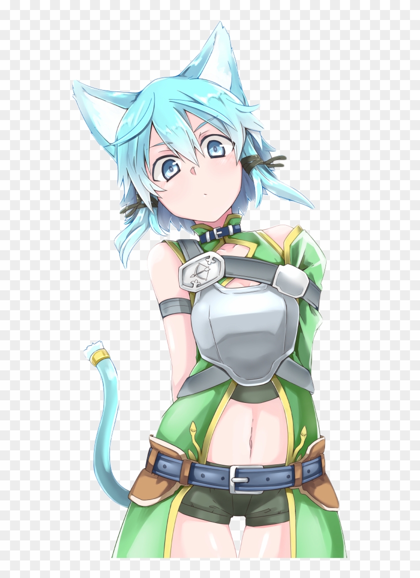 Transparent Anime Renders - Sword Art Online Sinon Cute Clipart #922200