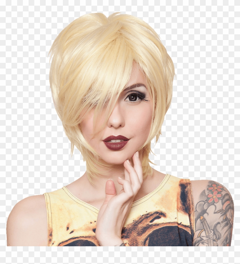 Legend Of Zelda Link Inspired Cosplay Wig - Blonde Boy Cut Clipart