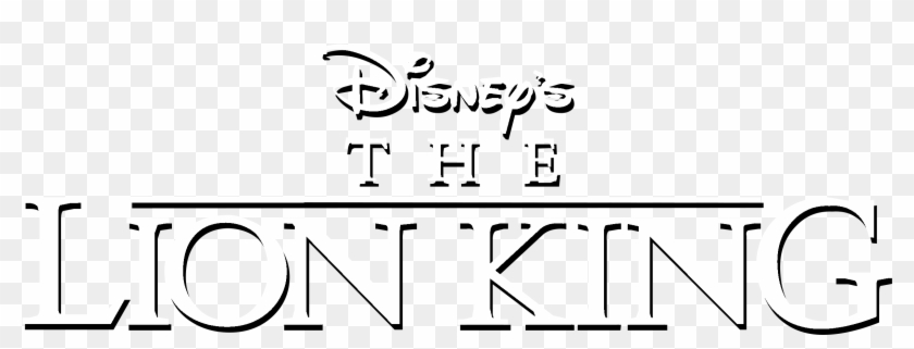 Disney's The Lion King Logo Black And White - Lion King Clipart #922821