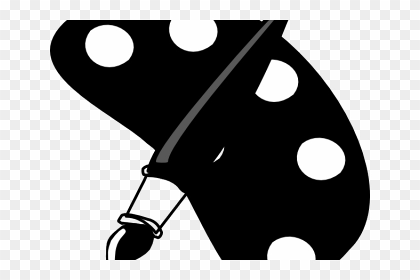 Paint Brush Clipart Black And White - Black Paint Brush Clip Art - Png Download #922862
