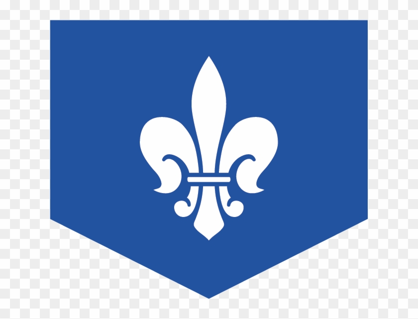 Blue Flag With A Black, Medieval Fleur De Lis Design - Medieval Times Blue Knight Symbol Clipart #923373